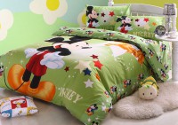 Conjunto de cama quarto Mickey Verde