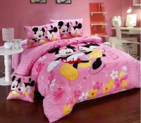Conjunto de cama quarto infantil Mickey e Minnie