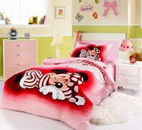 Conjunto de cama quarto infantil Mickey vermelho