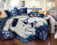 Conjunto de cama Quarto Mickey azul e branco